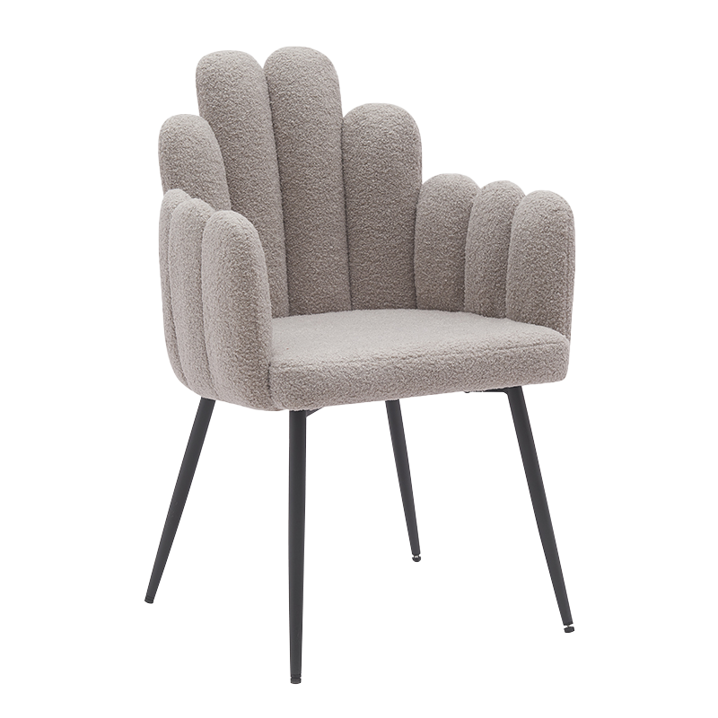 Серо-черные стулья для столовой с металлическими ножками (Y-C14)