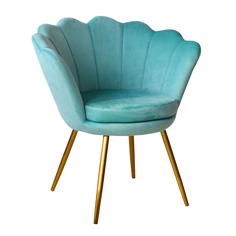 Бархатный стул для отдыха с цветочным горшком (X-5110)