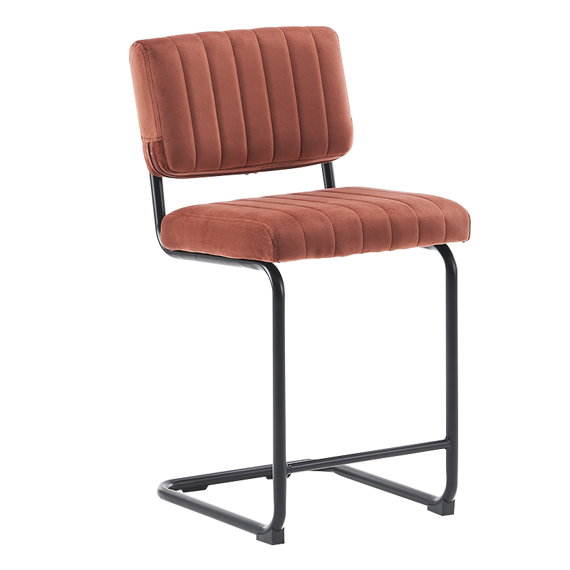 Бархатные стулья с низкой спинкой и столешницей Camel (Y-C02)