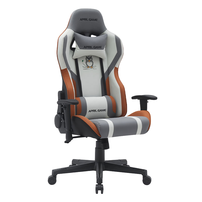 Высокое кресло Silla Gamer из синтетической кожи с животным дизайном, поворотное на 180 градусов, наклонное кресло с прочной рамой для гоночного геймера (T-7121)