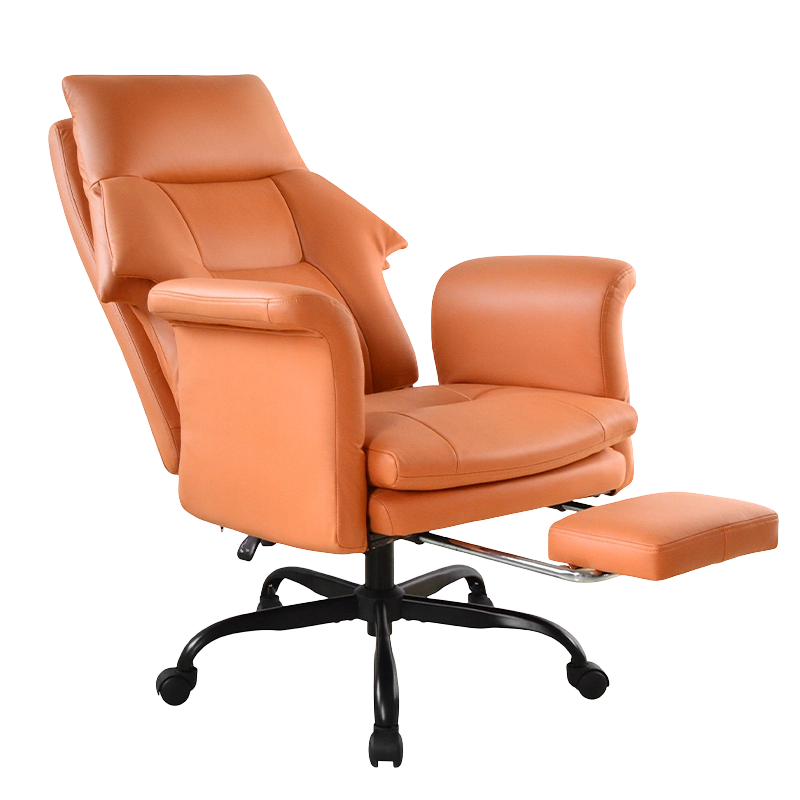 Офисное кресло Boss с высокой спинкой и откидным подлокотником и подставкой для ног (M-6145)