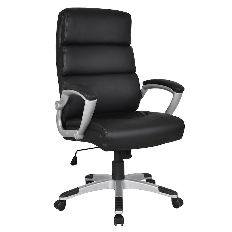 Черный офисный стул Boss с высокой спинкой и мягким подлокотником (Y-2725)