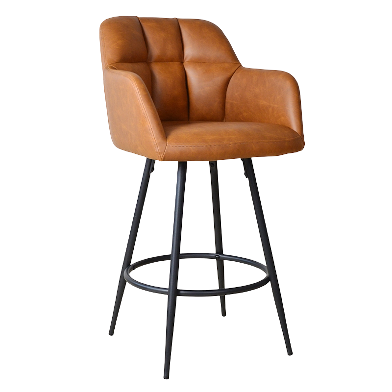 Стул из искусственной кожи с низкой спинкой и высотой (X-5117B)